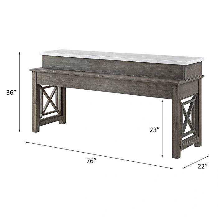 4Pc Pack Counter Height Table Set w/USB