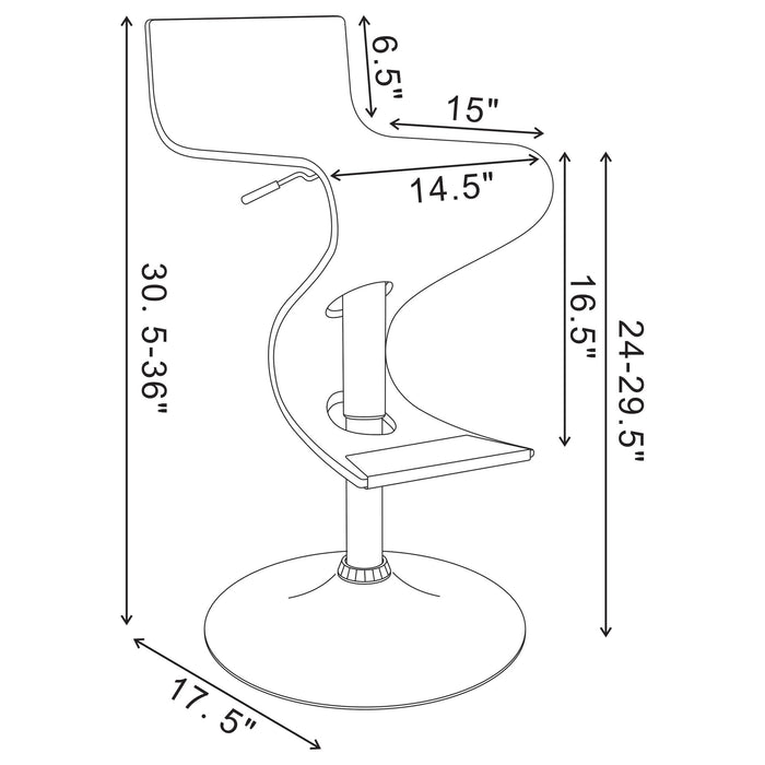 Covina Adjustable Bar Stool