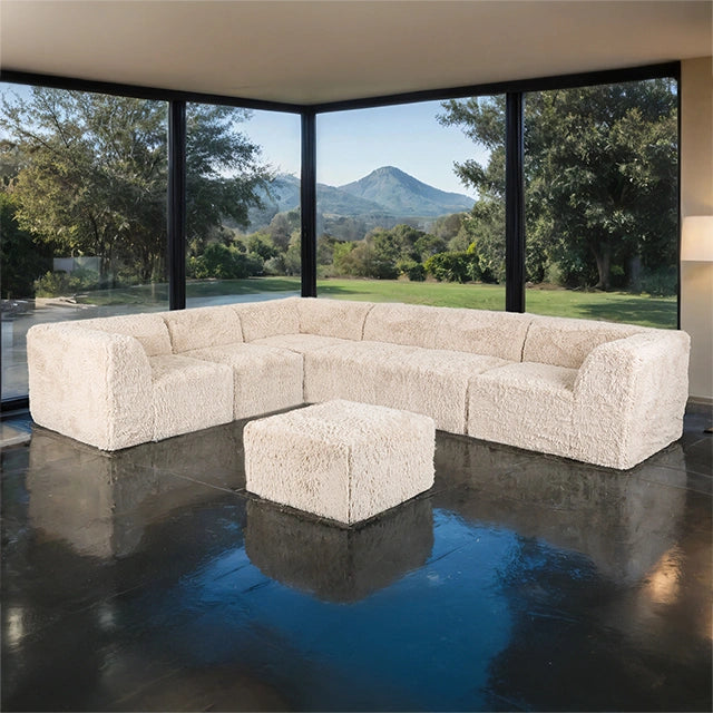 Nappi Large L-Sectional w/ Ottoman (Compressed Foam)