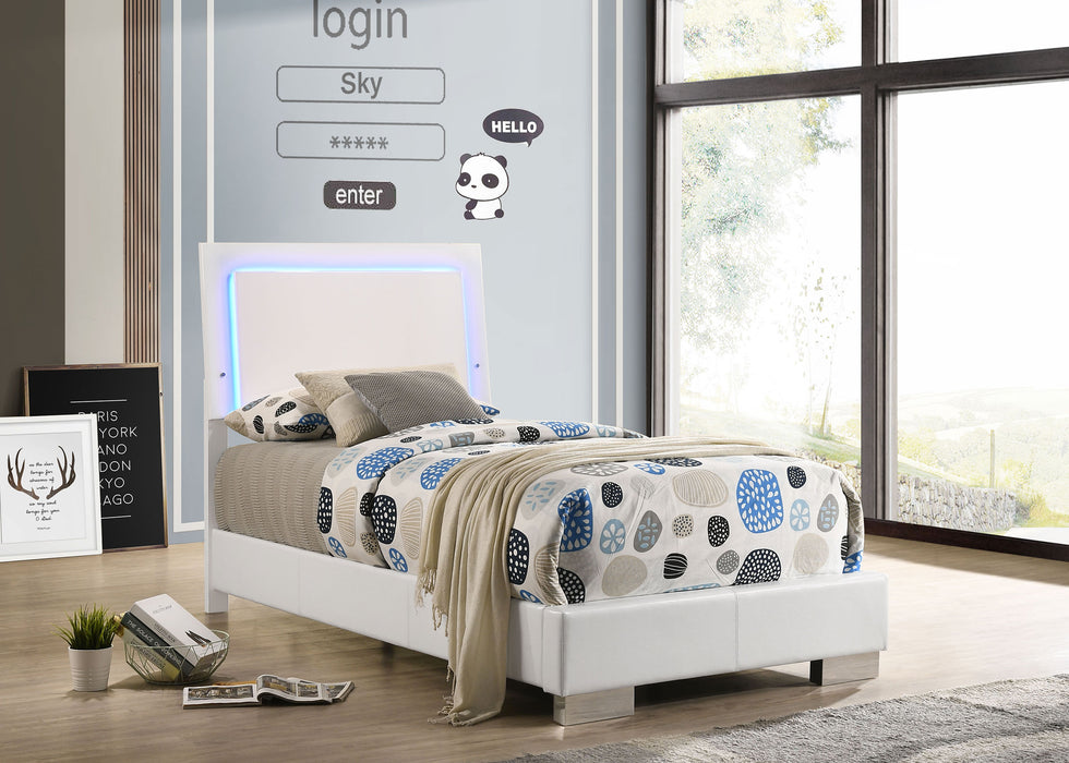 Felicity Panel Bed with LED Lighting
