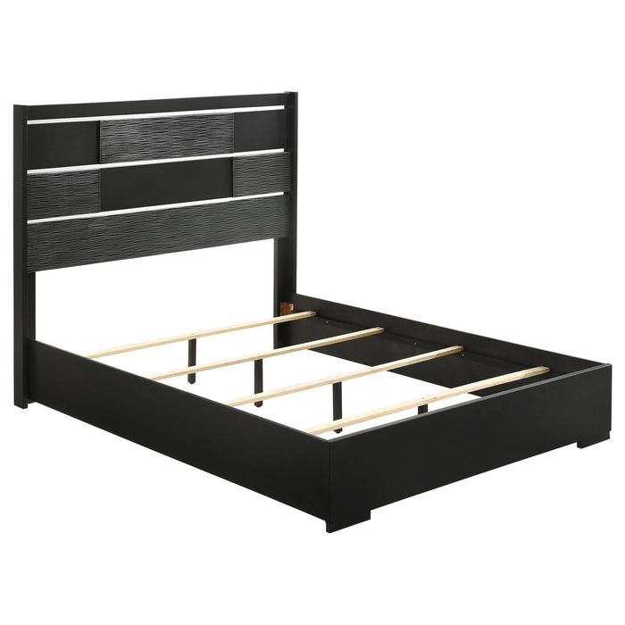 Blacktoft Queen Panel Bed Black image