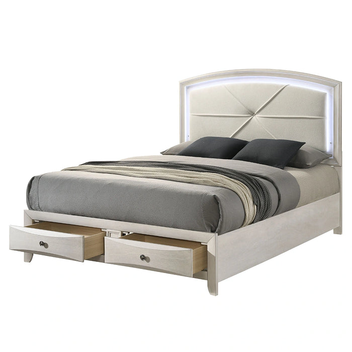 EK Bed w/Storage & LED