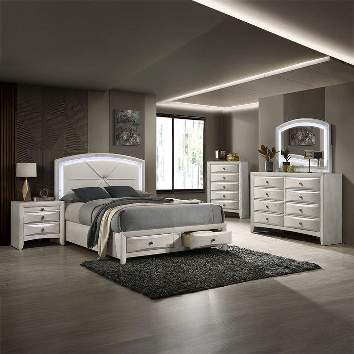 EK Bed w/Storage & LED