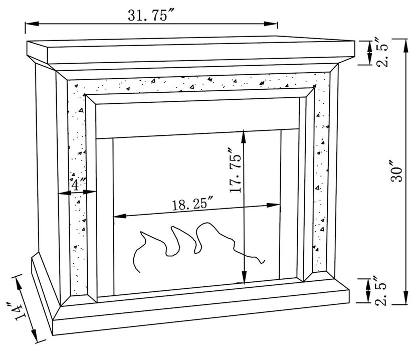 Lorelai Electric Fireplace