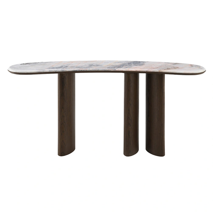 Console Table w/Natural Marble