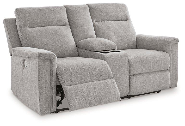 Barnsana Power Reclining Loveseat with Console