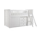 Galen-(5) Low Loft Bunk with Bookcase and Dresser image