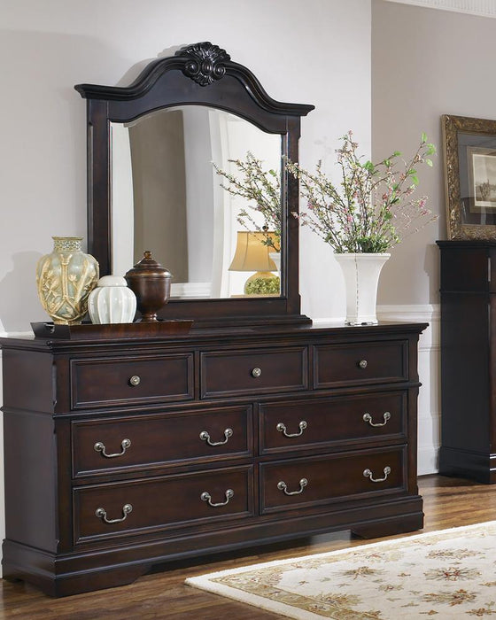 Cambridge 7-drawer Rectangular Dresser Cappuccino