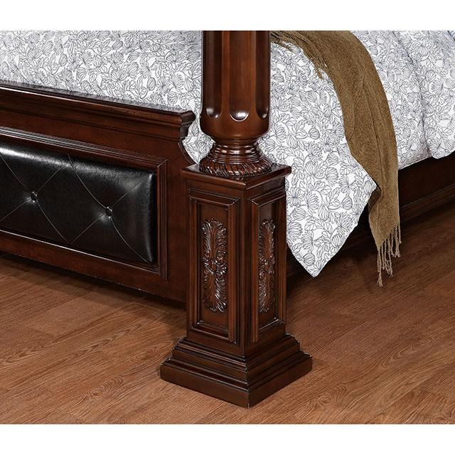 Mandalay Brown Cherry Queen Bed