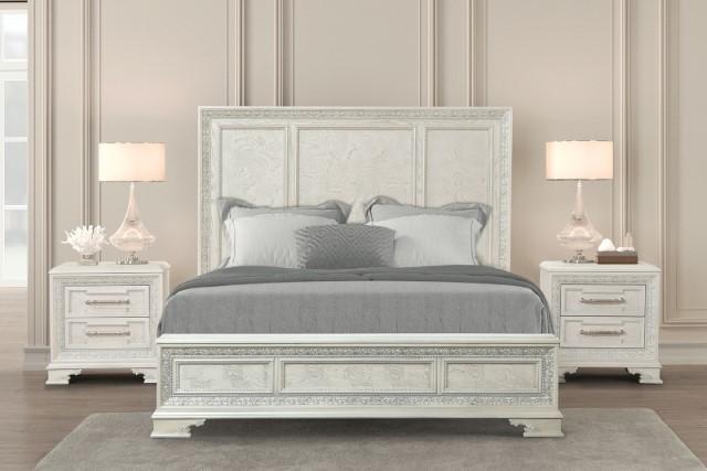 Stella Mia Bed White & White