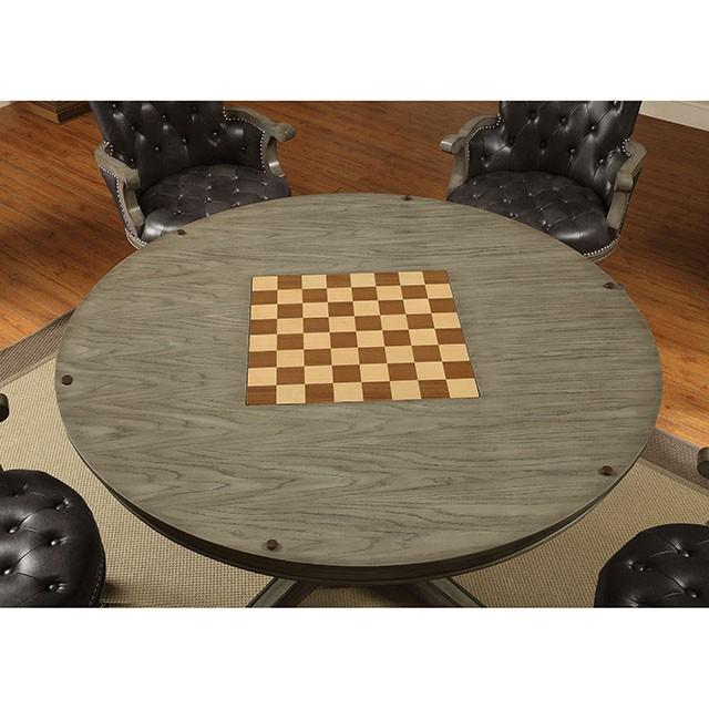 YELENA Gray Game Table