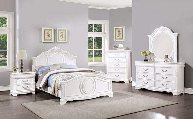 ALECIA Full Bed, White