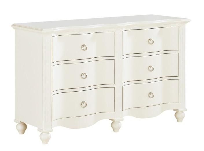 Meghan 6 Drawer Dresser in White 2058WH-5