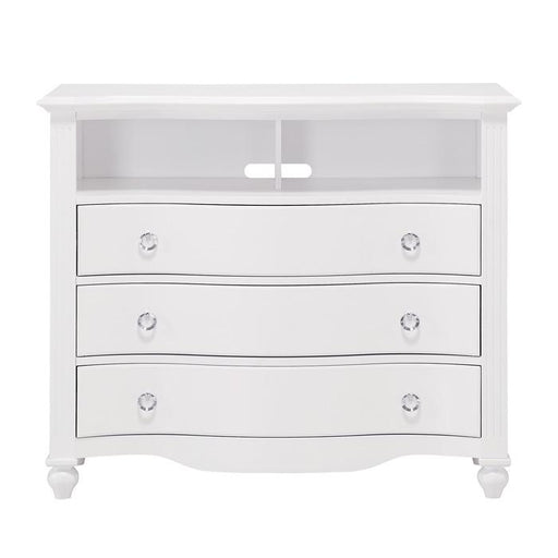 Meghan 3 Drawer Media Chest in White 2058WH-11 image