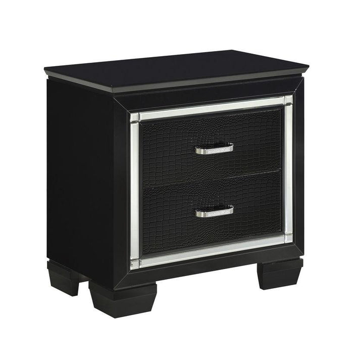 Allura Nightstand in Black 1916BK-4