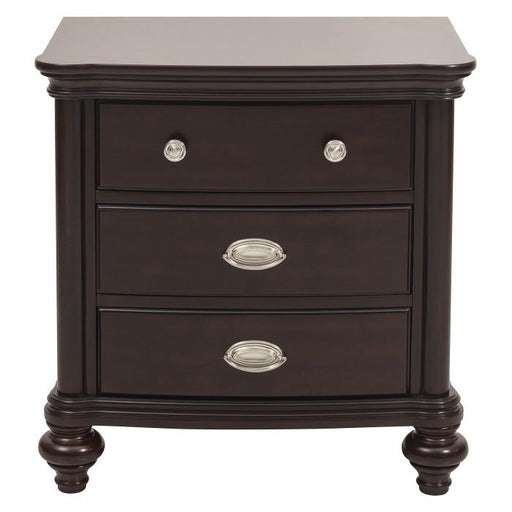 Marston 3 Drawer Nightstand in Dark Cherry 2615DC-4 image