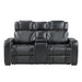 Apex-Power Double Reclining Love Seat with Center Console, Power Headrests, Storage Arms with Cup Holders, Wireless charger, Air Massage and Heat, LED Lighting and Charging Ports image