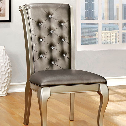 AMINA Champagne Side Chair (2/CTN) image