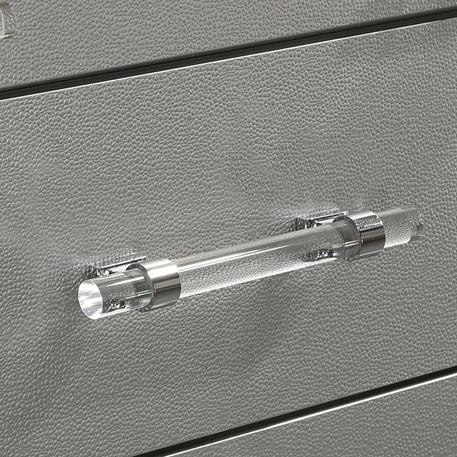 Maddie Bed White & Silver