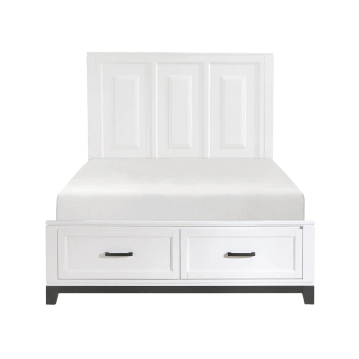 Garretson (3) Queen Platform Bed with Footboard Storage