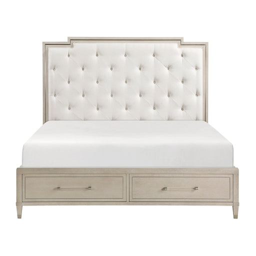 Genoa-(3) Queen Platform Bed with Footboard Storage image
