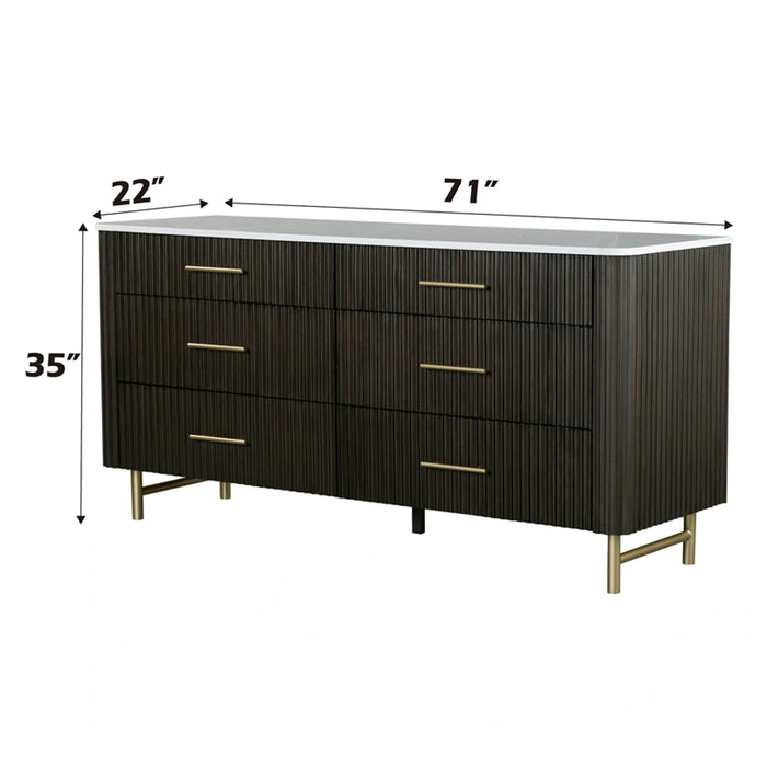 Dresser w/Marble Top
