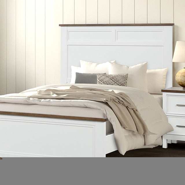 Pinetop Twin & Full Bed White & Blue