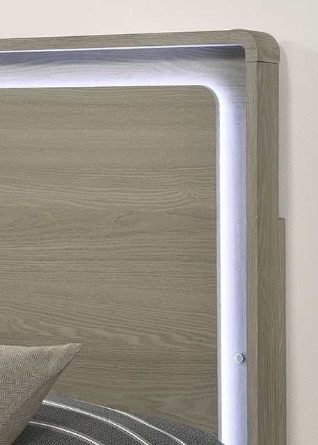 Rainier Queen Bedroom Set Gray