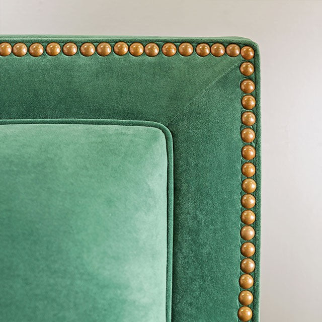 VERDANTE Emerald Green/Gold Sofa